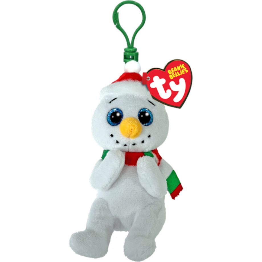 Modniche Mini Snowman Plush Keychain – Cute Clip-On Winter Toy